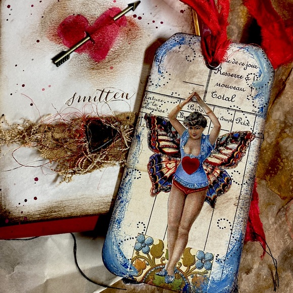 Upcycled Accessories - ‘Smitten’ Valentines Journal Set